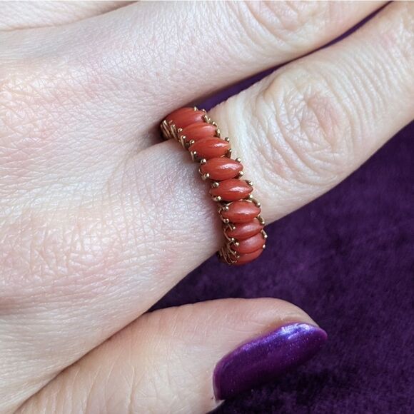 estate coral eternity band - Picture 3 of 6